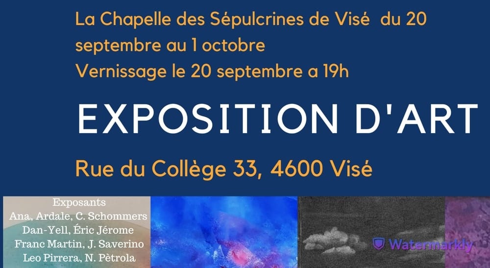 Exposition : Voyage coloré au cœur des sentiments à la chapelle des Sépulcrines à VISÉ