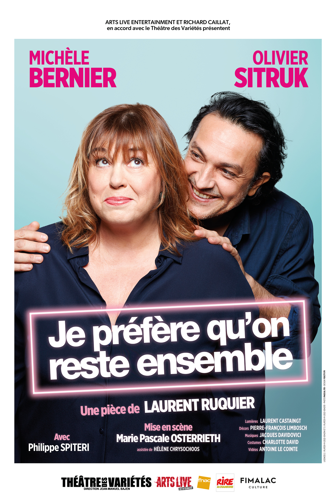 JE PREFERE QU'ON RESTE ENSEMBLE - MICHELE BERNIER - OLIVIER SITRUK au Forum de LIEGE