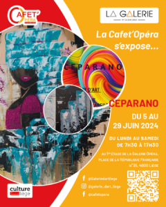 Ceparano expose à La Cafet Opéra à LIEGE