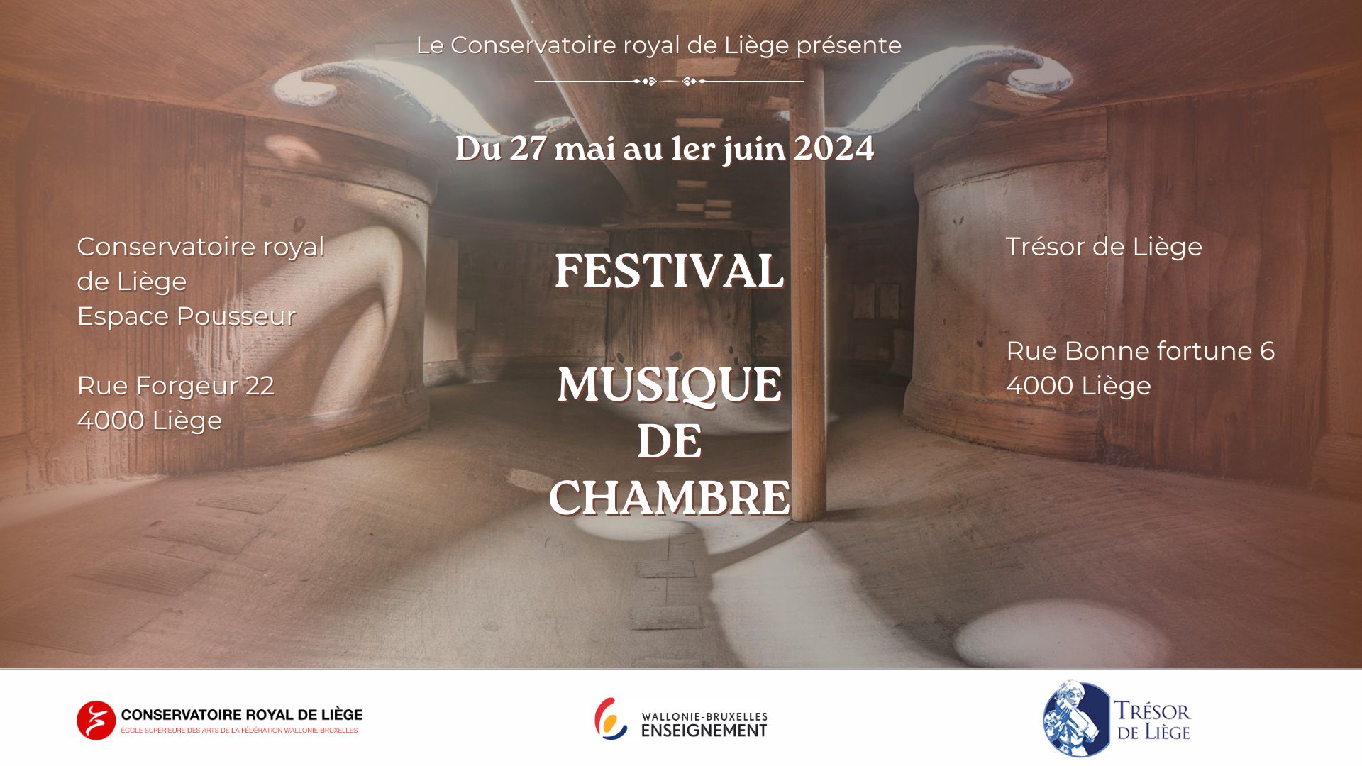 Festival Musique de Chambre - Crlg à LIEGE