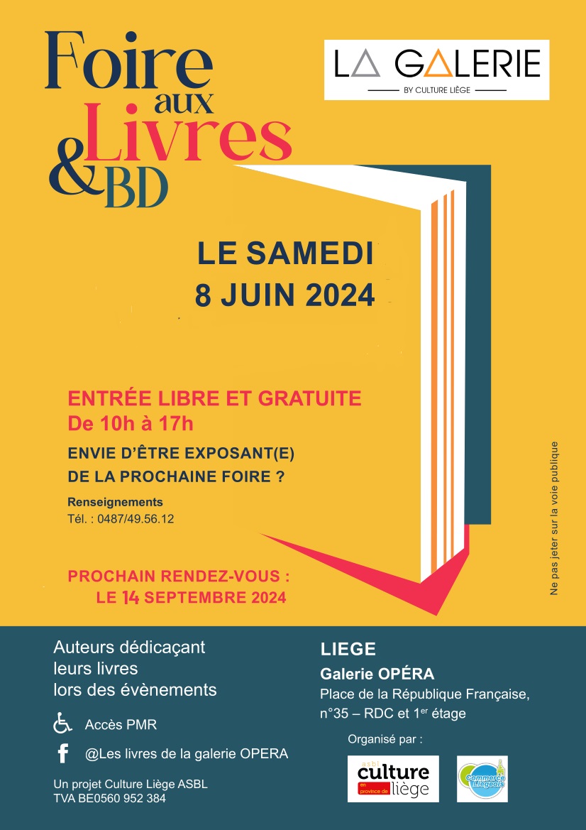 Foire aux Livres & BD's à La Galerie Opéra à LIEGE