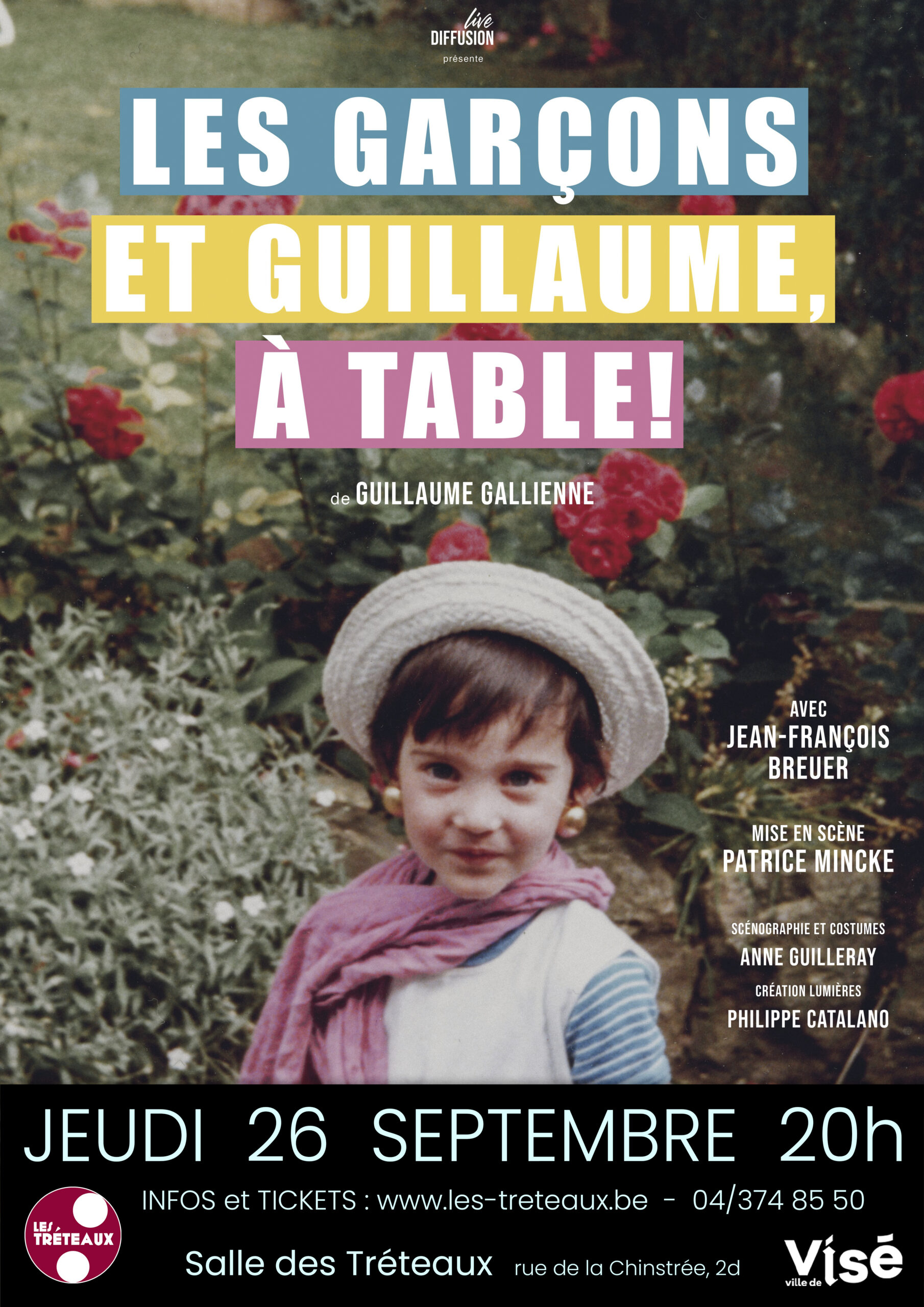 Les Garçons et Guillaume, à table! au Centre culturel de SERAING