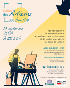 Salon des Artisans 2024 à La Galerie Opéra à LIEGE