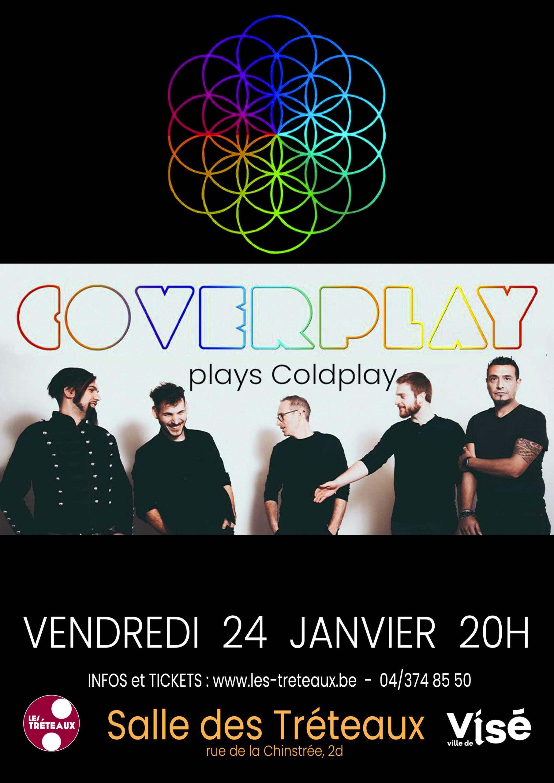 Coverplay plays Coldplay au CC de VISÉ - Salle Les Tréteaux