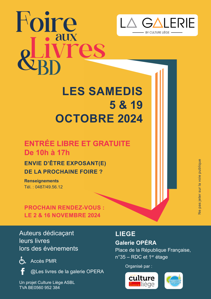 Foire aux Livres & BD's à La Galerie Opéra à LIEGE