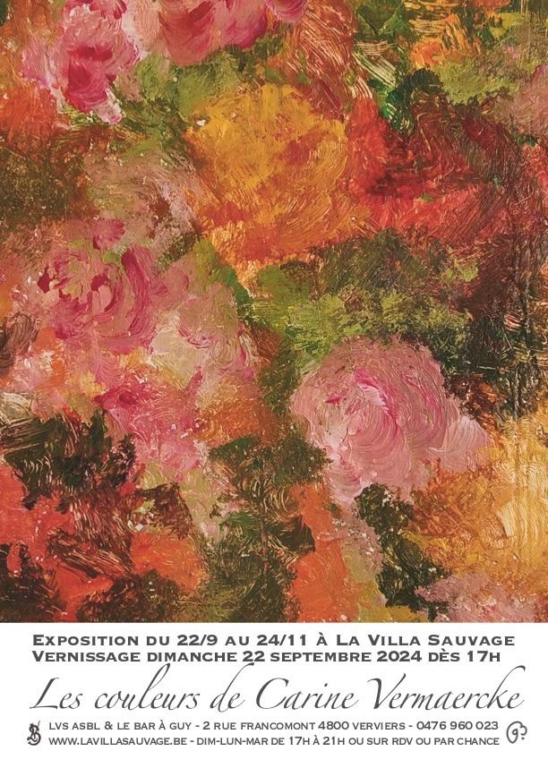 Vernissage - Les couleurs de Carine Vermaecke à La Villa Sauvage à VERVIERS