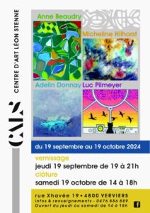 Vernissage du 19 Septembre 2024 au Centre d'Art Léon Stenne CALS à VERVIERS