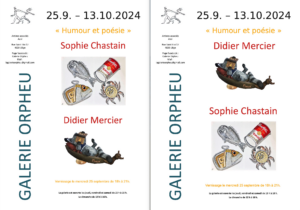 Vernissage : La Galerie Orpheu expose Sophie Chastain & Didier Mercier