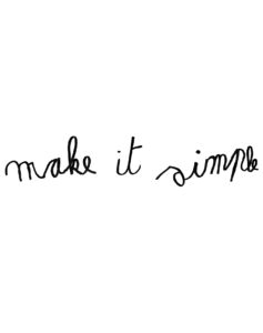 Make It Simple