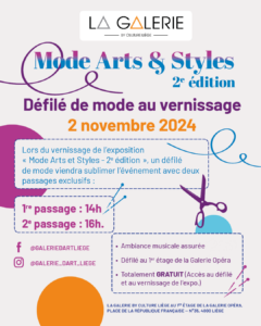 Evènement Mode - Défilé de Mode au 1er étage de la Galerie Opéra à LIEGE