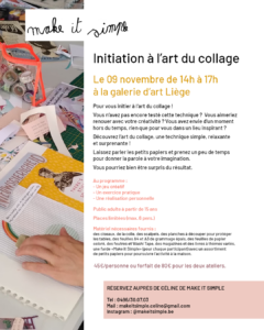 Ateliers collages - Initiation à l'art du collage à La Galerie d'art Liège By Culture Liège ASBL à LIEGE