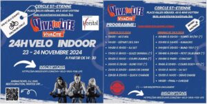 Du 23 au 24 Novembre 2024 - Evènement caritatif & Sportif - 24h Vélo Indoor Viva For Life