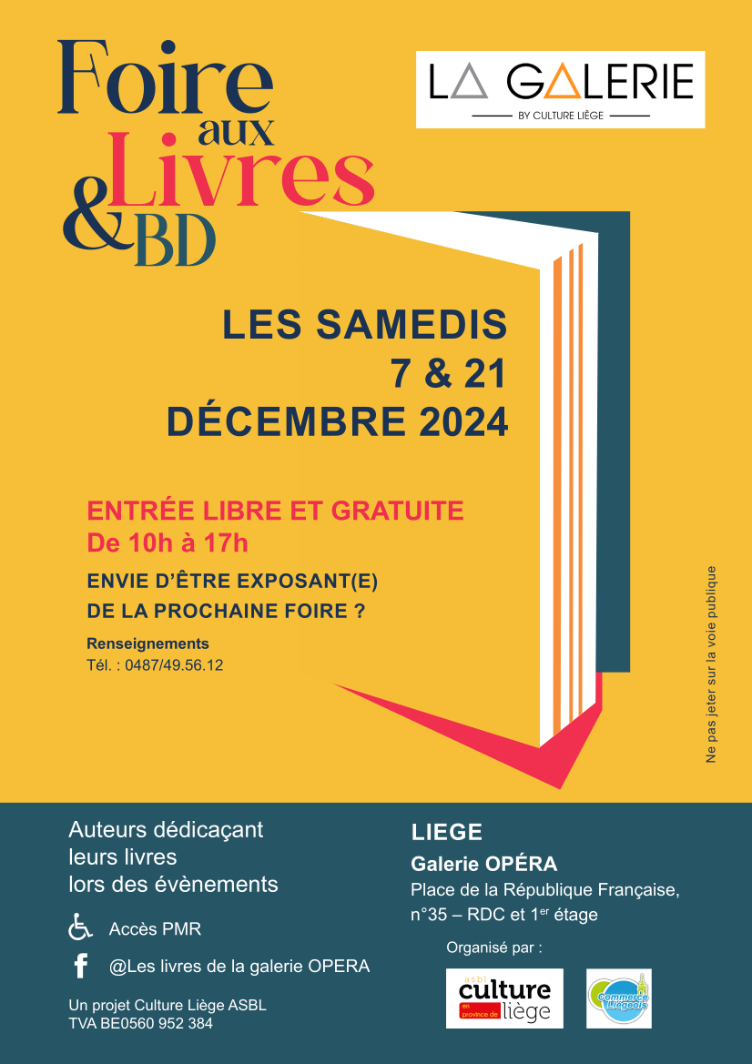 Foire aux Livres & BD's à La Galerie Opéra à LIEGE