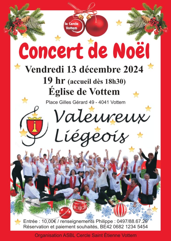 CONCERT DE NOEL à l'Eglise de VOTEM