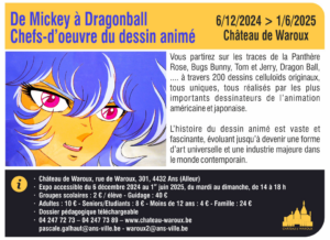 Du 06 Décembre 2024 au 01 Juin 2025 - Exposition : De Mickey à Dragonball au Château de Waroux