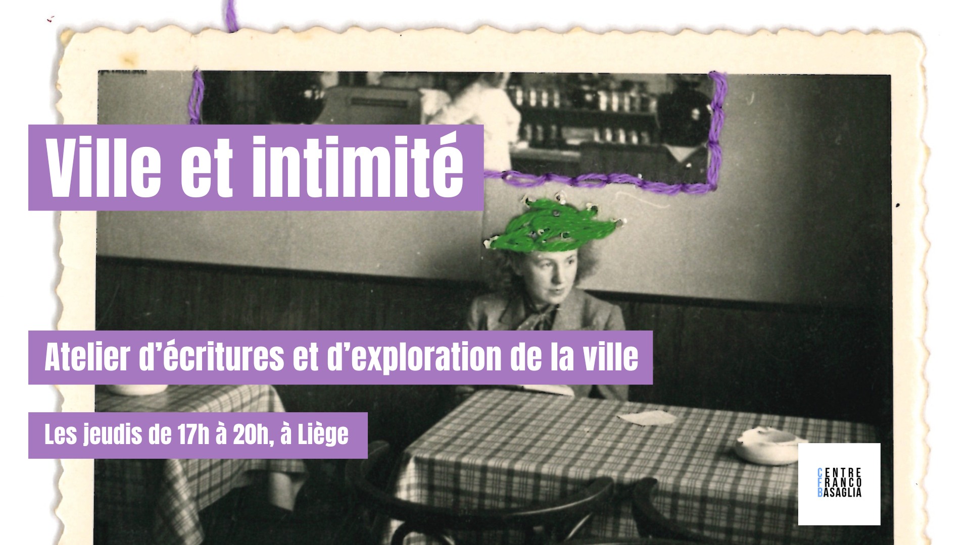 Atelier d'écriture - Ville et intimité - Atelier d'écritures et d'exploration de la ville chez Demain Jamais à LIEGE