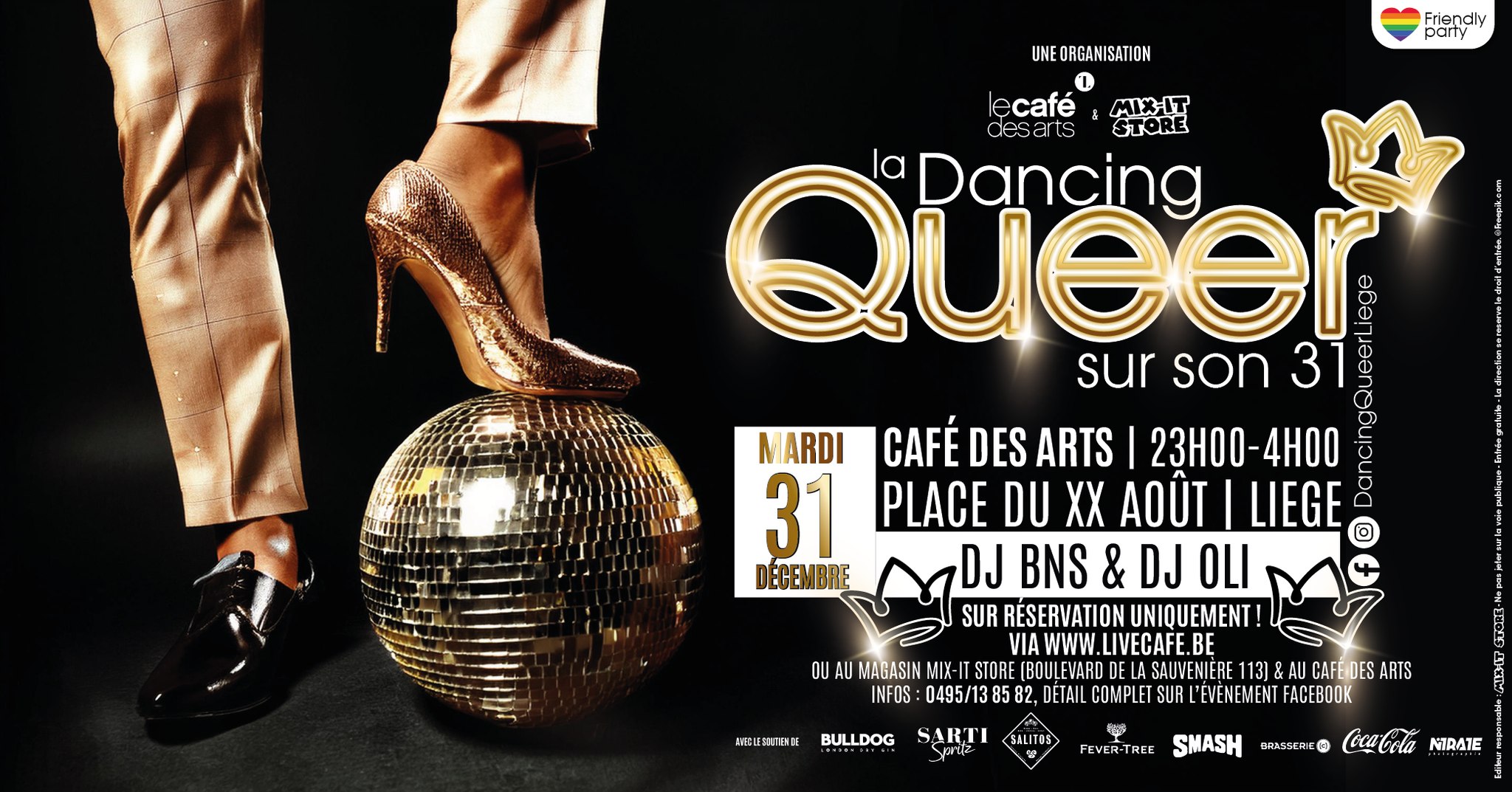 La Dancing Queer sur son 31 au Café des Arts à LIEGE