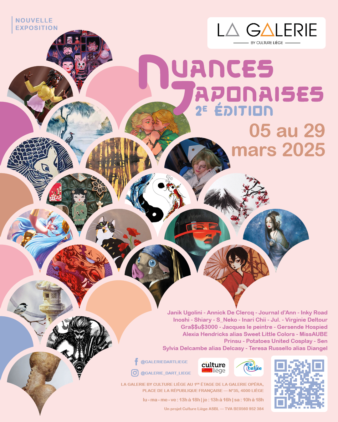 « NUANCES JAPONAISES » 2e Edition à La Galerie d'art Liège By Culture Liège ASBL