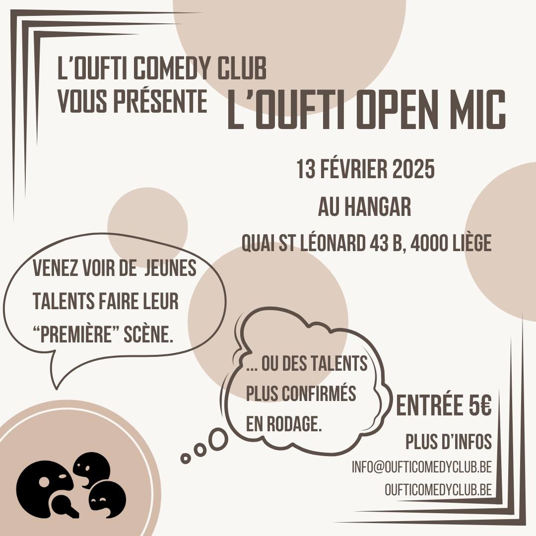 Stand Up - Open Mic Au Hangar (Liège)