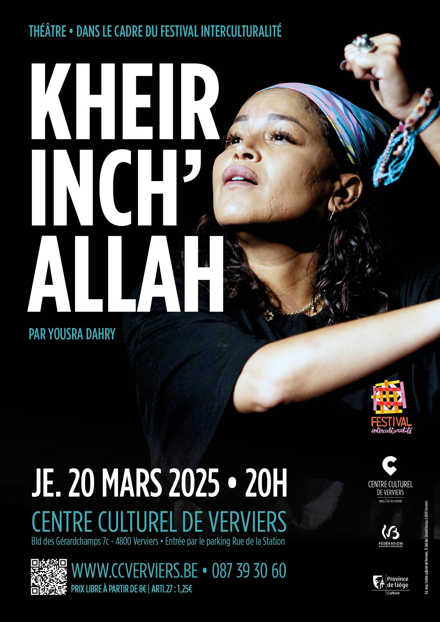 ♦ Théâte • One Woman Show - Kheir Inch'Allah ♦ au CC de VERVIERS